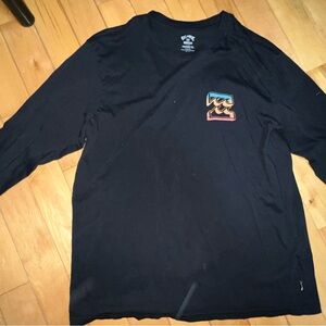 Billabong Black Long Sleeve Tee with Graphic